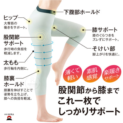 日本製| Alphax女士機能性纖薄透氣緊身運動保健褲
