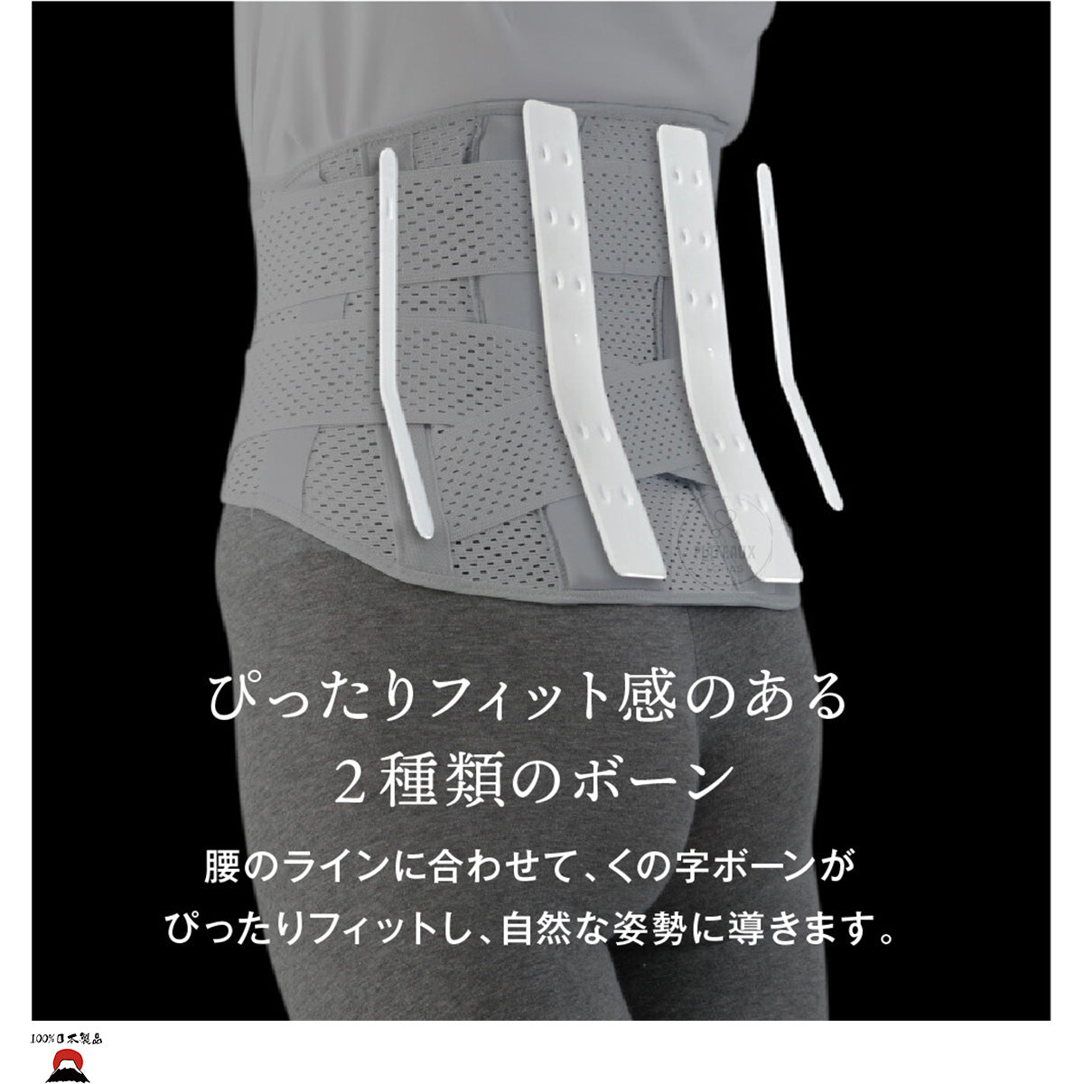 日本製 Alphax 4重固定護腰透氣束腹帶